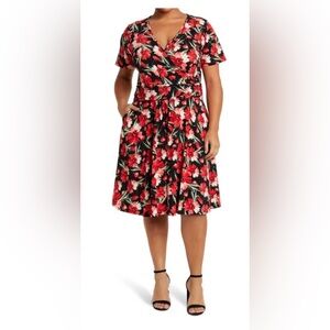 Vibrant Floral Midi Dress